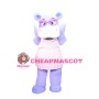 Purple Hippo Mascot Costume
