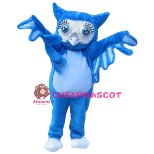 Blue Owl Mascot Costume