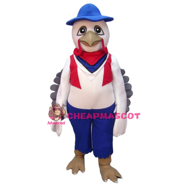 White Turkey Mascot Costume