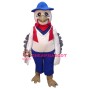 White Turkey Mascot Costume