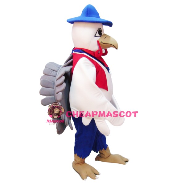 White Turkey Mascot Costume