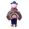 White Turkey Mascot Costume