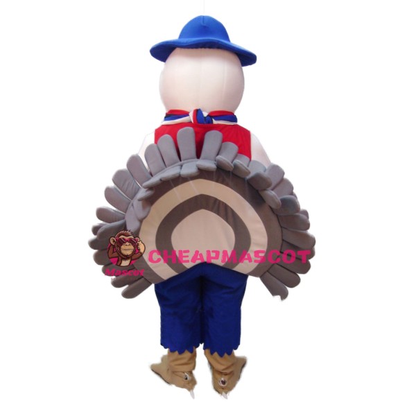 White Turkey Mascot Costume
