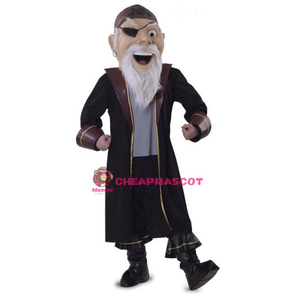 Power Old Pirate Mascot Costume