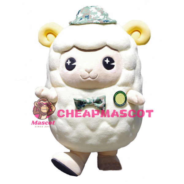 Super Cute White Sheep Mascot Costume