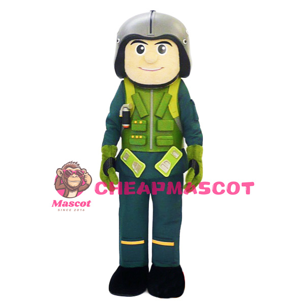 Pilot Man Mascot Costume