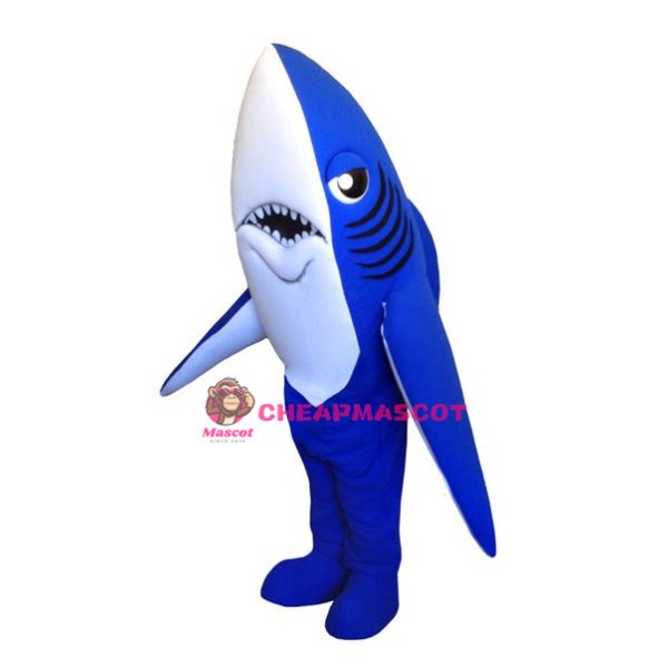 Lightweight Blue Shark Mascot Costume