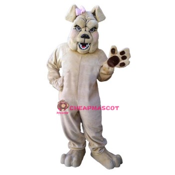 Realistic Lightweight Bulldog Mascot Costume