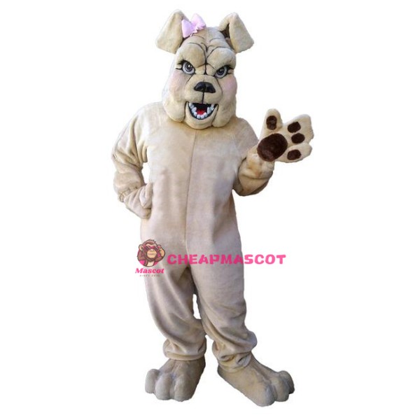 Realistic Lightweight Bulldog Mascot Costume