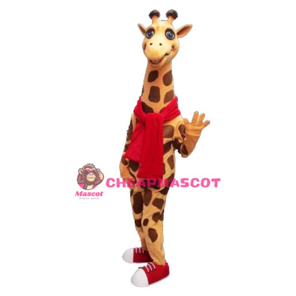 Happy Lightweight Giraffe Mascot Costume