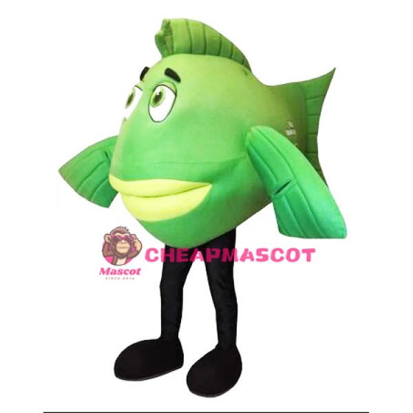 Green Lightweight Fish Mascot Costume