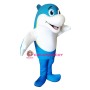 Blue & White Dolphin Mascot Costume