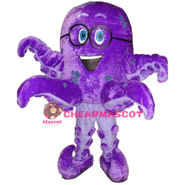Happy Lightweight Octopus Mascot Costume