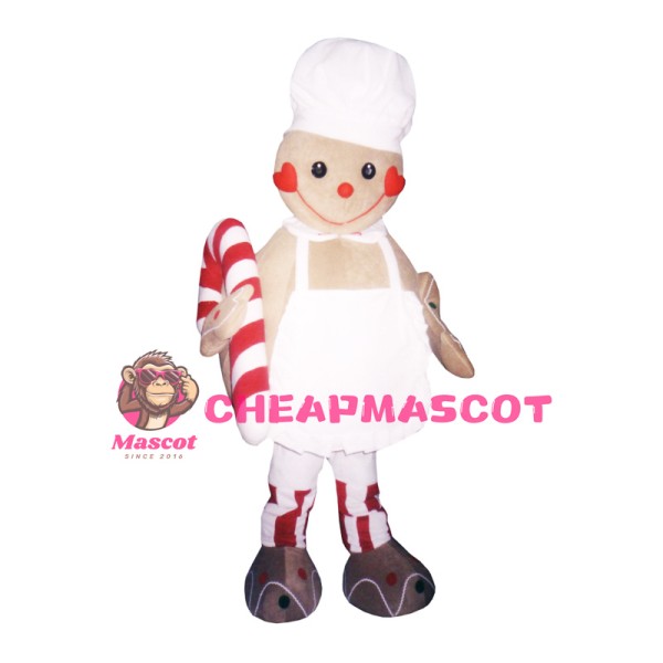 Gingerbread Man Mascot Costume