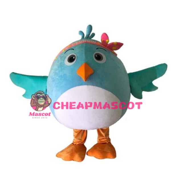 Small Blue Bird Mascot Costume