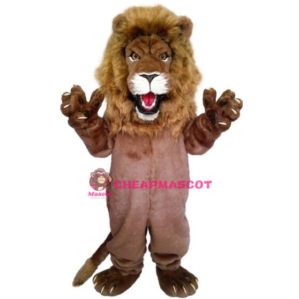 Powerful Lion Mascot Costume