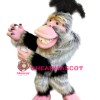 White Long Furry Monkey Mascot Costume