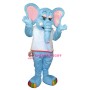 Sport Blue Elephant Mascot Costume