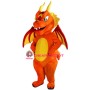 Orange Dragon Mascot Costume