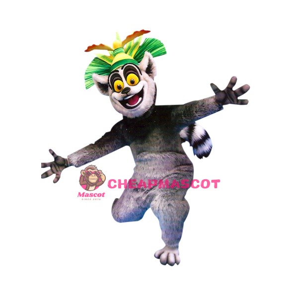 King Julien Lemur Mascot Costume