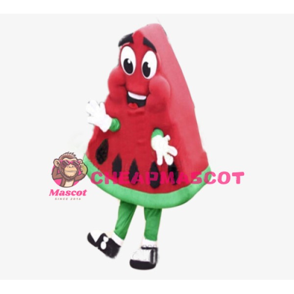 Watermelon Mascot Costume Adult Size Cartoon Happy Fruit Watermelon