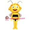 Maya The Bee Mascot Costume Yellow Bee Mascot Adult Character Costume