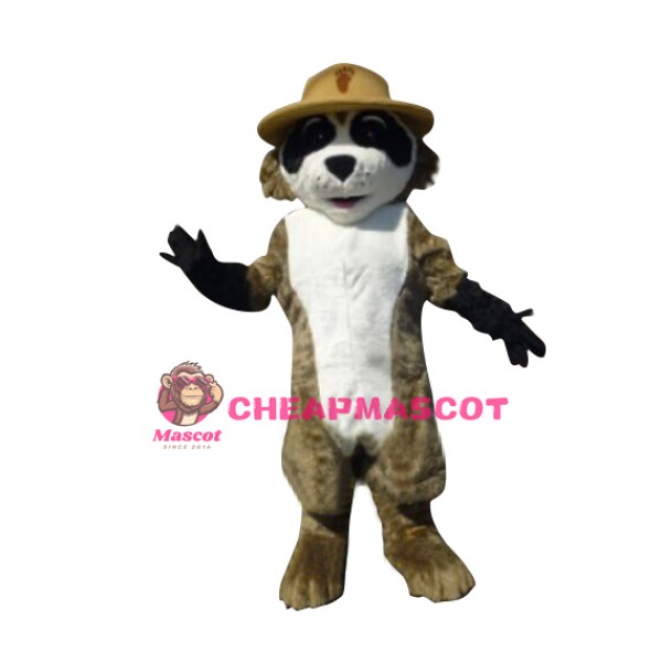 Ranger Rick Racoon Mascot Costume