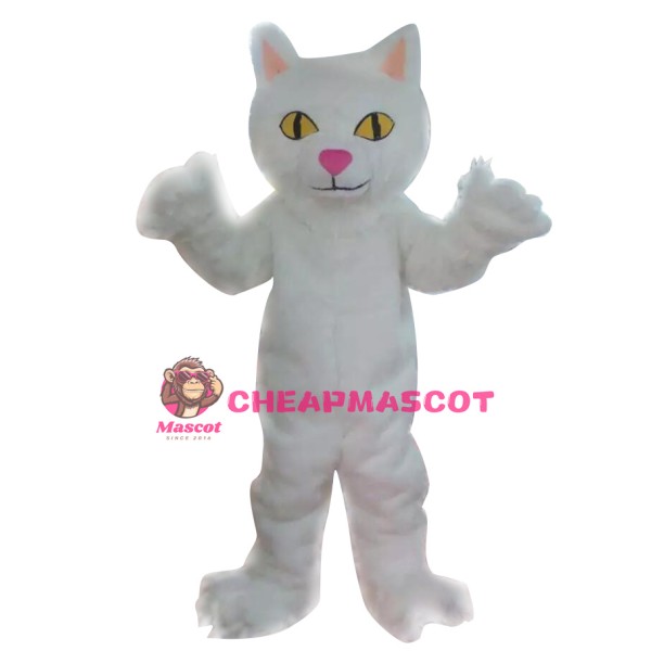 White Cat Mascot Costumes