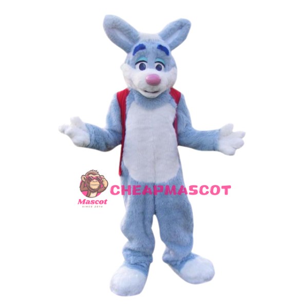 Animal Blue Easter Bunny Mascot Costume