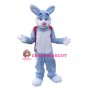 Animal Blue Easter Bunny Mascot Costume