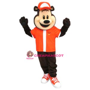 Sport School Bear Mascot Costume