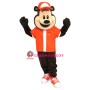 Sport School Bear Mascot Costume