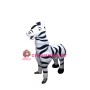 White Black Zebra Mascot Costume