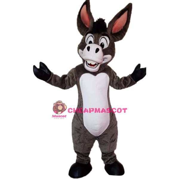Happy Lightweight Donkey Mascot Costume