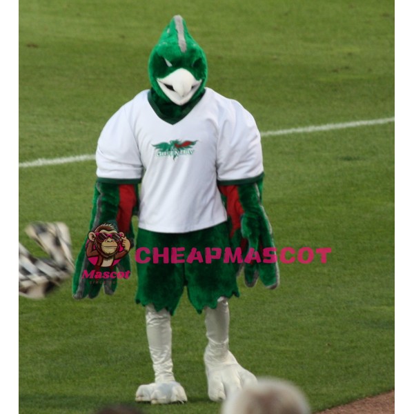 Sport Green Phoenix Mascot Costume