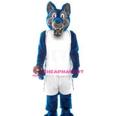 Sport Blue Wolf Mascot Costume