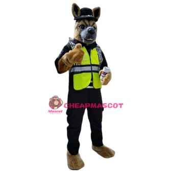 Police Dog Mascot Costume