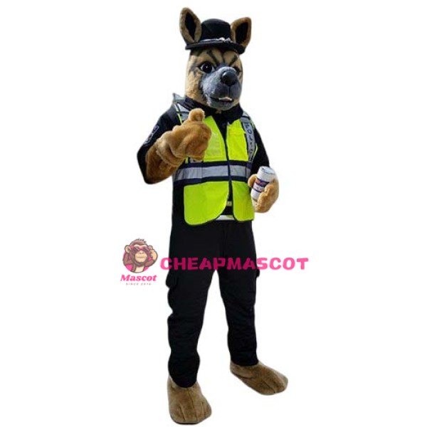 Police Dog Mascot Costume