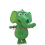 Super Cute Green Elephant Mascot Costume