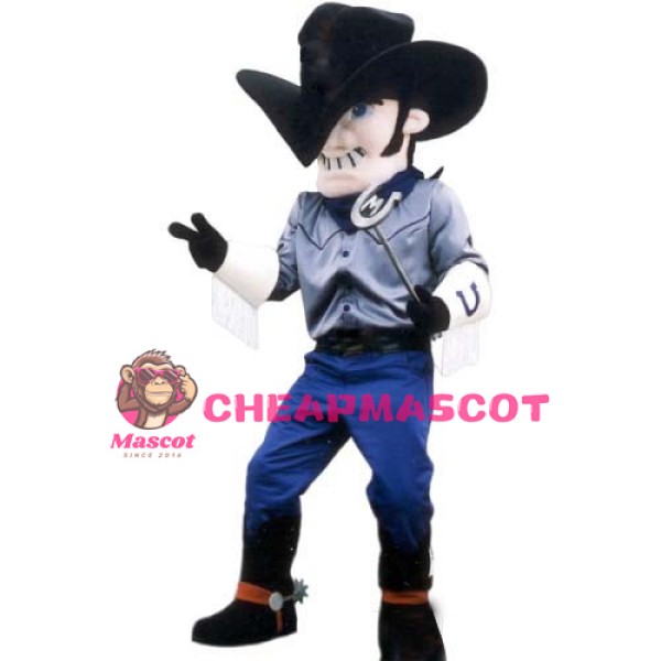 Cowboy Human Mascot Costume