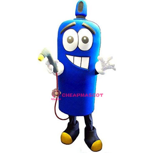 Blue Gas Bottle Mascot Costume