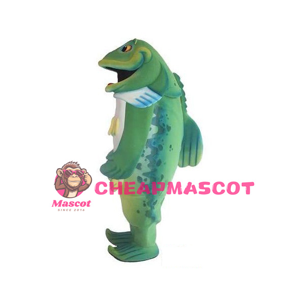 Green Fish Mascot Costume
