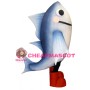 Silver Fish Mascot Costume
