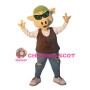 Handsome Pig Mascot Costume