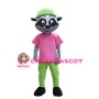 Cute School Raccoon Mascot Costume