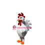 Good Quality White Chicken Mascot Costume