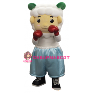 Boxer Sheep Mascot Costume