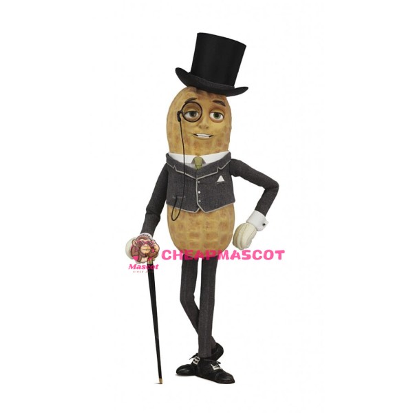 Handsome Mr. Peanut Mascot Costume