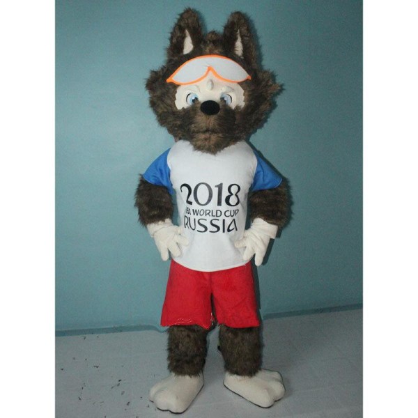 Zabivaka Russia World Cup Wolf Mascot Costume