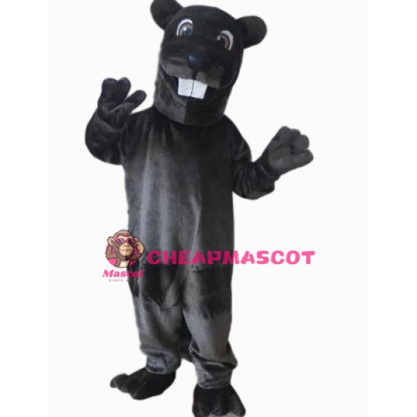 Black Hamster Mascot Costume
